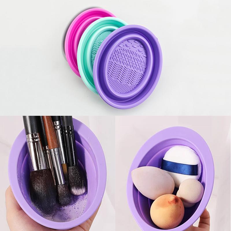 Beauty Makeup Box - Miękki silikonowy środek do czyszczenia pędzli