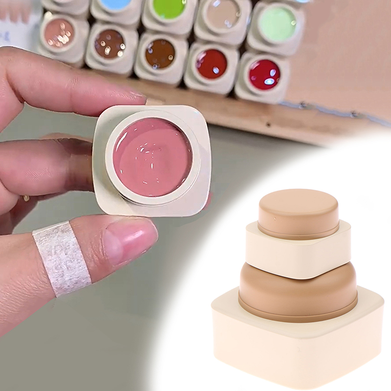 Beauty Makeup Box - Puste plastikowe kwadratowe pojemniki na kosmetyki