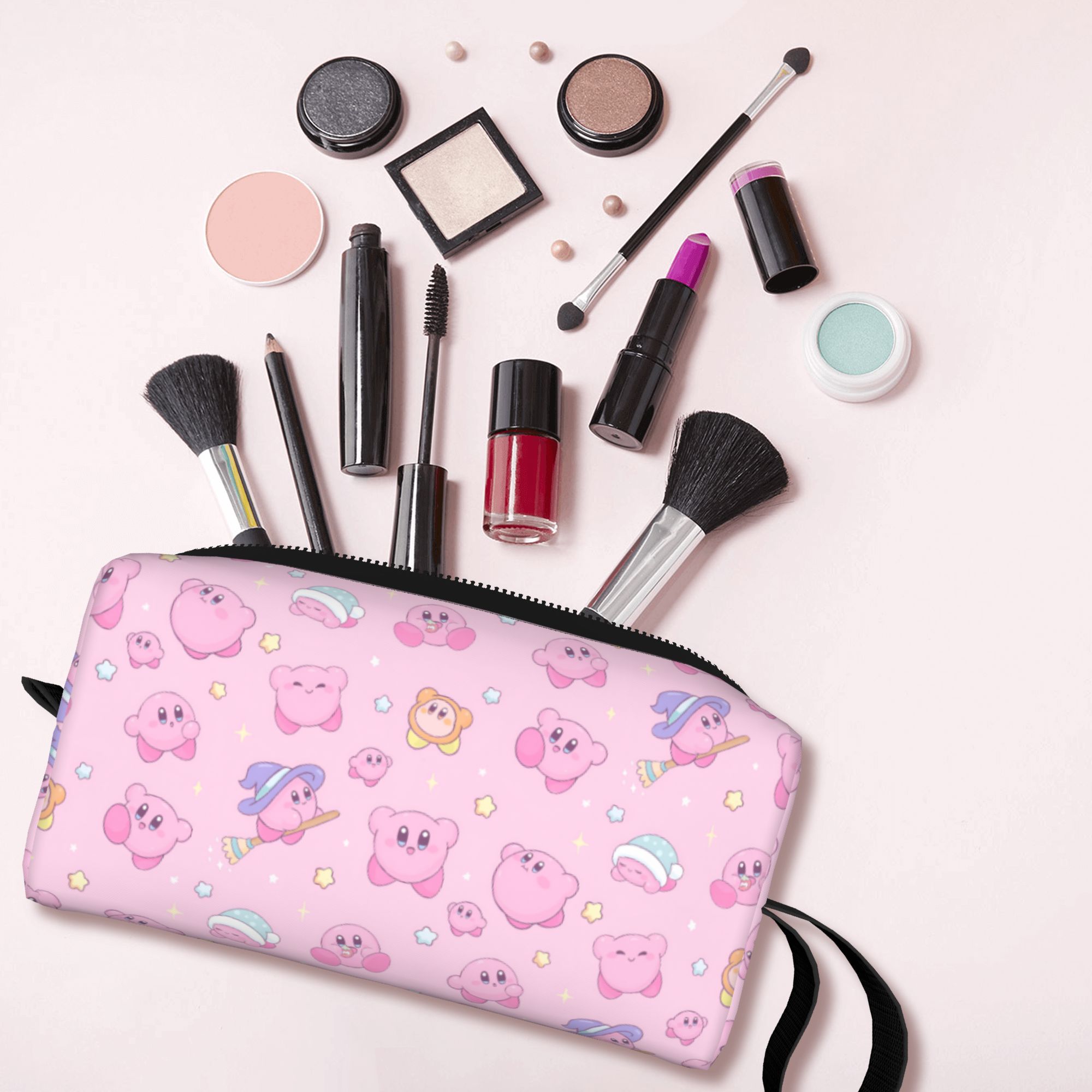Beauty Makeup Games - Personalizowana kosmetyczka podróżna Kawaii K-Kirby dla