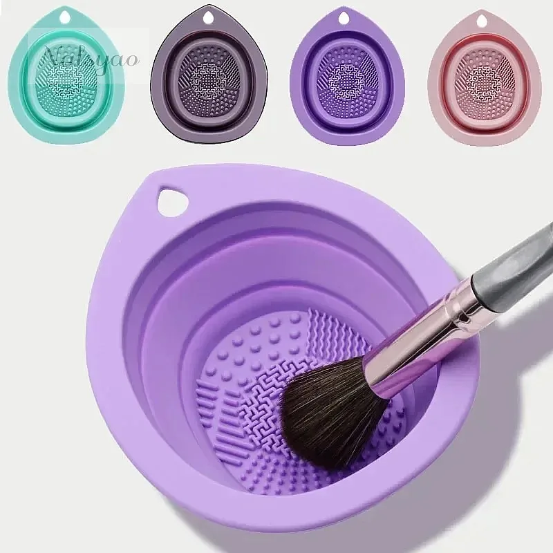 Beauty Makeup Box - Silikonowe składane pudełko do czyszczenia pędzli