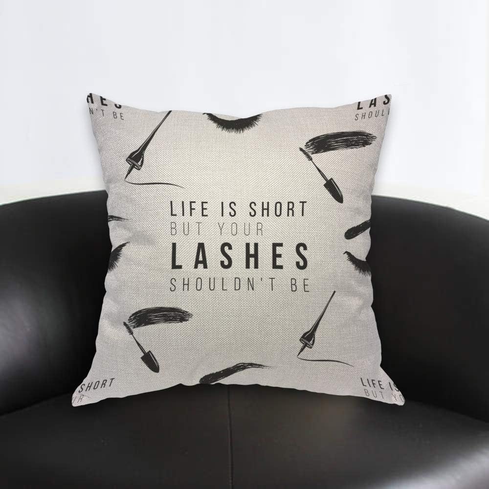 Zabawna poszewka na poduszkę z – Beauty Makeup Quotes Funny recenzja i cena